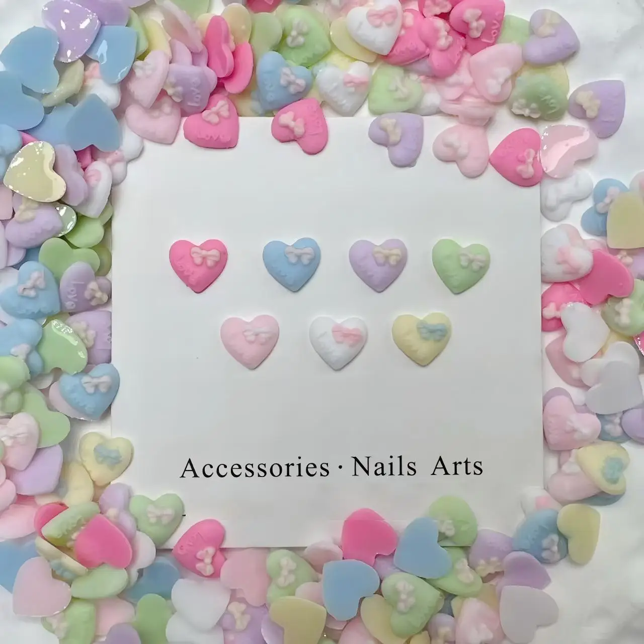 50pcs 3D Resin Charms Star, Heart & Moon Shapes for DIY Earrings, Hair Clips, Phone Cases, Nail Art Decor