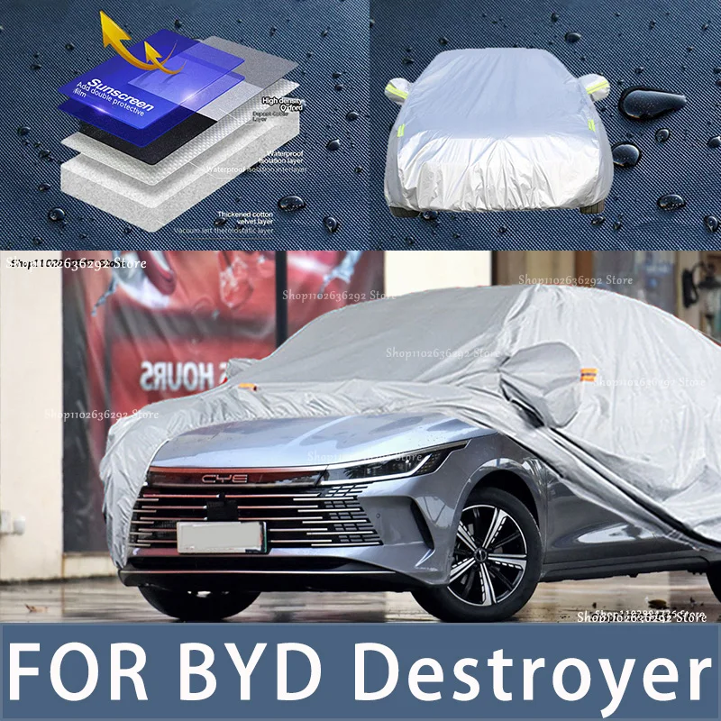 For BYD Destroyer Outdoor Protection Full Car Covers Snow Cover Sunshade Waterproof Dustproof Exterior Car accessories