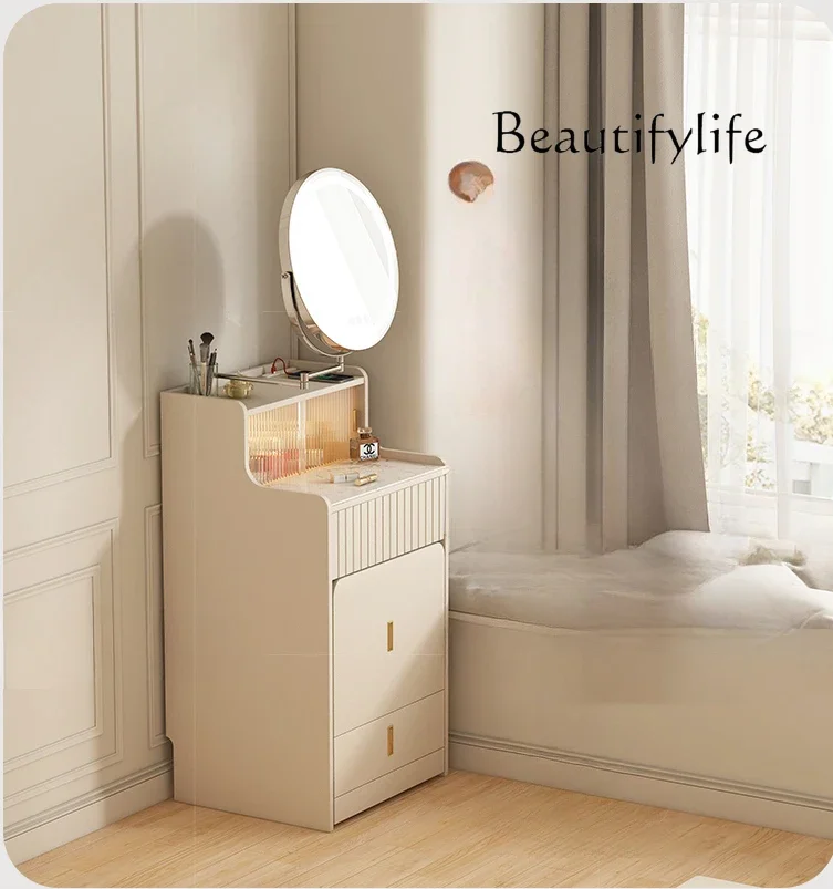 

Cream wind small very narrow dresser small apartment bedside small makeup table