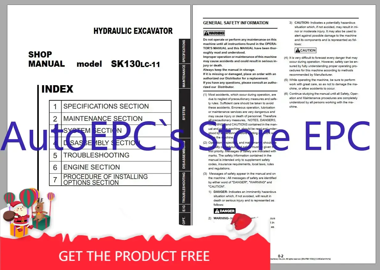 AutoEPC Kobelco 17.57 GB PDF Updated 2021 Excavator Shop Manual