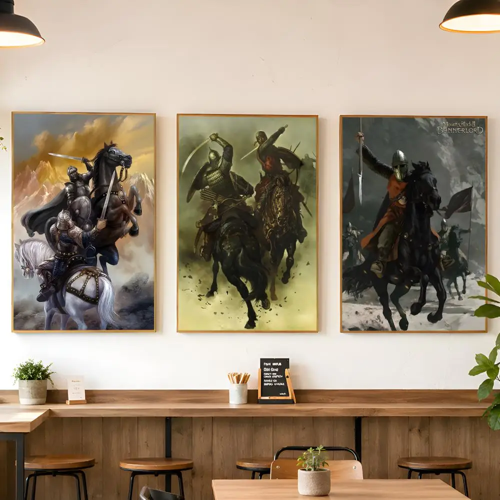 Popular Games M-Mount And BladeS Poster Matte Wall Peel And Stick Decor Bedroom Living Room Office Dorm Home