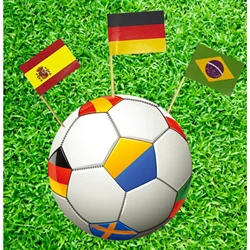 100pcs National Flag Shaped Toothpicks Cake Decoration Toppers Halloween Festival Birthday Party Supplies Cupcake Food Fruit Pic