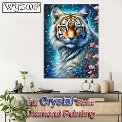 5D Diy 100% Crystal Diamond Painting Tiger Full Square Diamond Embroidery Mosaic Cross Stitch Decor Diamond Art Crystal 20231115