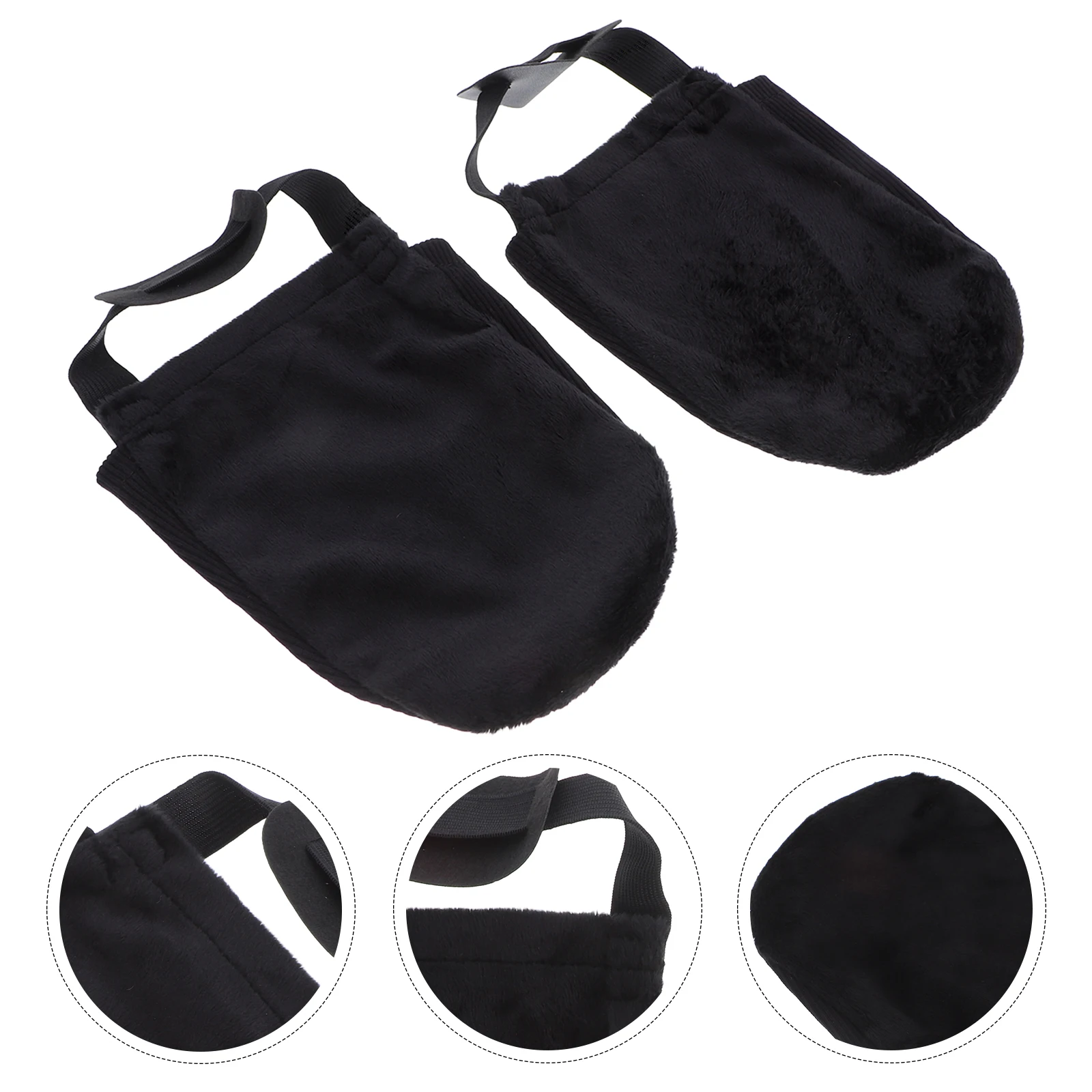 

2 Pairs Bowling Shoe Covers for Practice Equipment Sliding Accessories Glide Pad Besportble