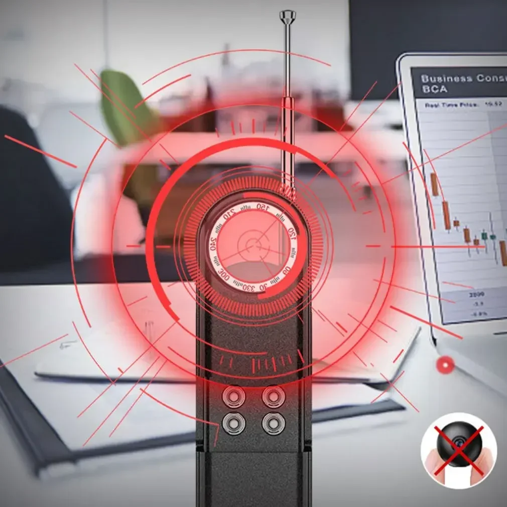 Detector de sinal rf anti espião candid pinhole escondido camara localizador gps magnético sem fio áudio gsm bug finder espião gadgets dispositivos