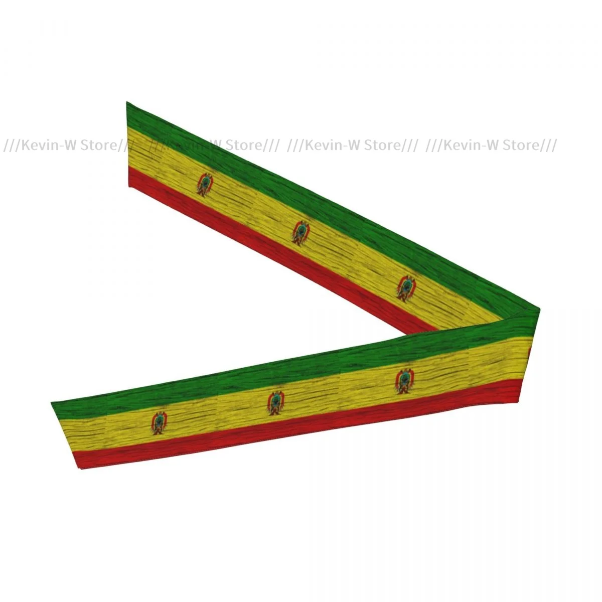 Tie Headbands National Flag Of Bolivia Wood Print Sports Head Band Athletic Sweatband Bandana Sweat Wicking