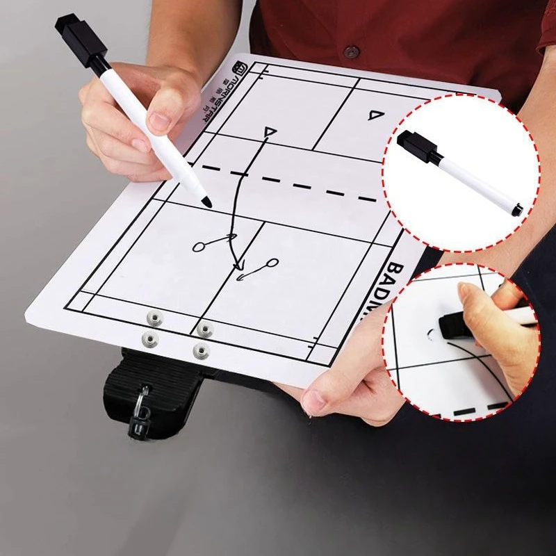 Professional Badminton Tactical Board Multifunctional Football Tactics Board Durable Demo Boards Portable Sports Equipments