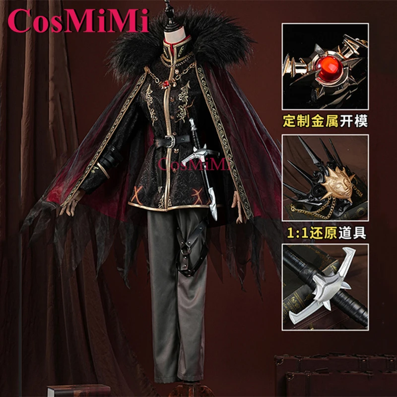 CosMiMi Ithaqua Cosplay Identity V Costume Night Watchman Handsome Uniform Full Set Carnival Party Role Play Clothing S-XXL New