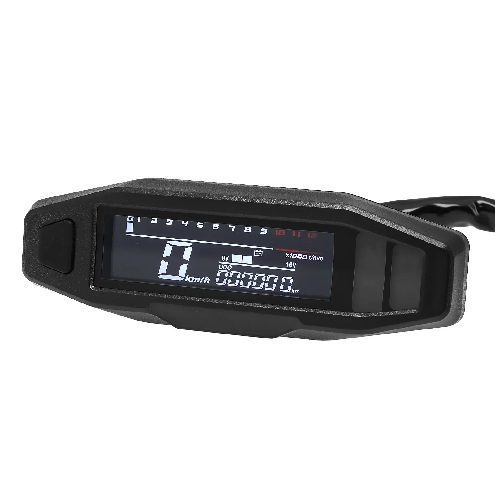 Een Nieuwe Universele Moto Rpm Toerenteller Snelheidsmeter Speed Gauge Tacho Meter Digitale Kilometerteller Instrument Sensor Set Voor Motorfiets