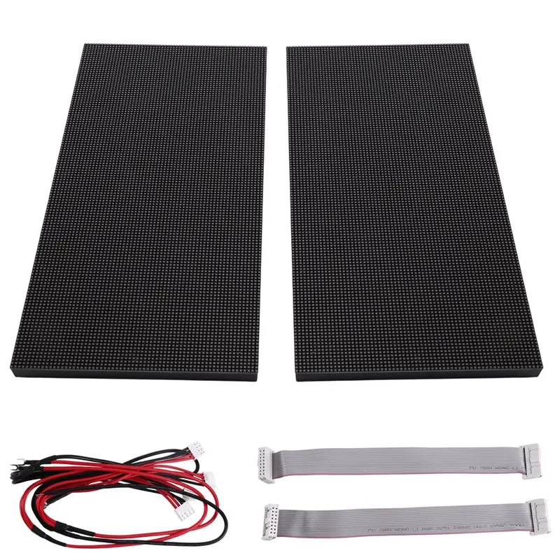 PHILE-2Pcs Indoor P2.5 Full Color LED Display Module P2.5 LED Screen Panel HUB75 P2.5 LED Panel Matrix 320X160mm 128X64 Pixels