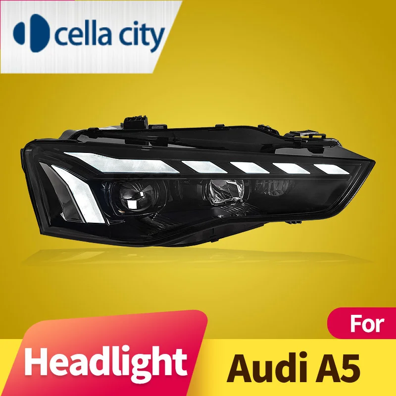 

Car Lights for Audi A5 LED Headlight Projector Lens 2013-2016 Animation DRL Dynamic Signal Reverese Automotive Accessories