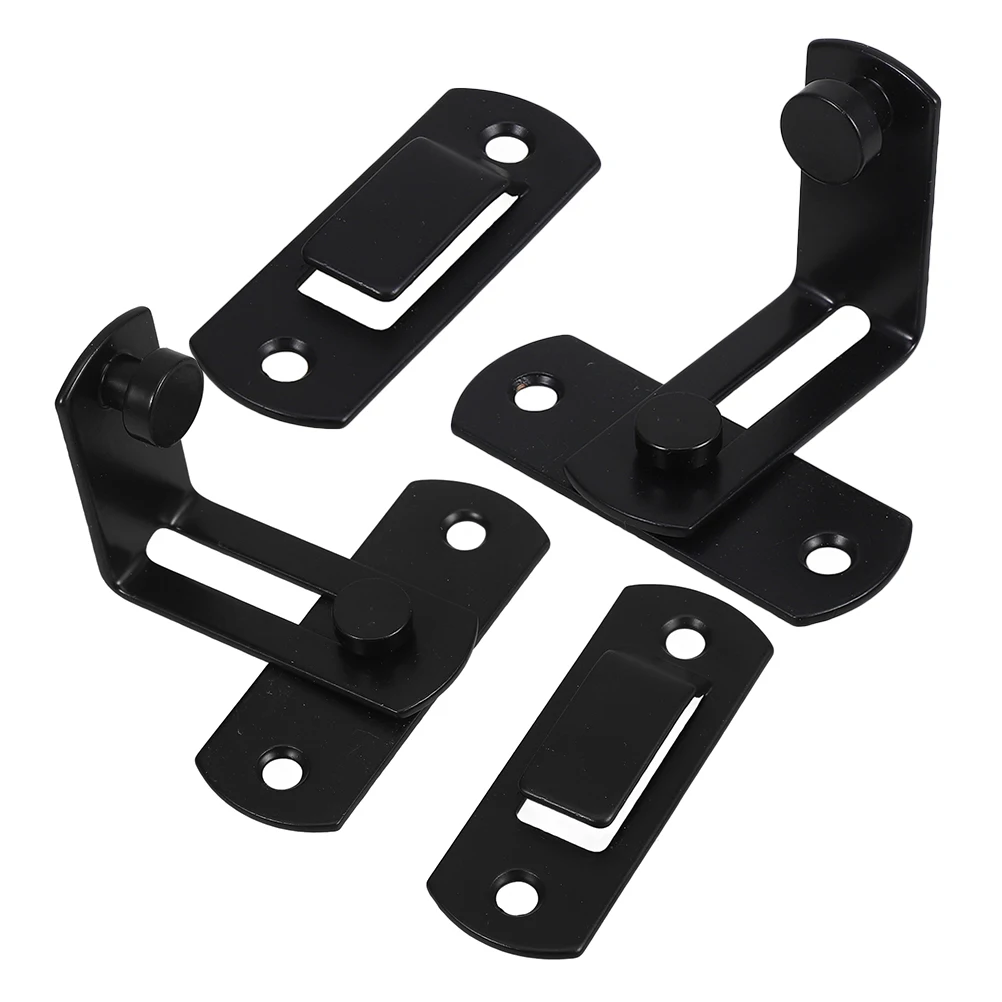 

Cabinet Latch Sliding Barn Door Lock Heavy Duty Carbon Steel Manual Shackle Wear Resistant Longlasting Secure Reliable Easy