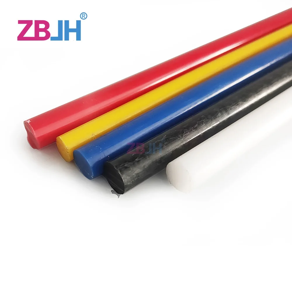 Dia.85mm 1m POM قضبان ملونة هندسية قضيب بلاستيكي بولي أوكسي ميثيلين بوم عصا