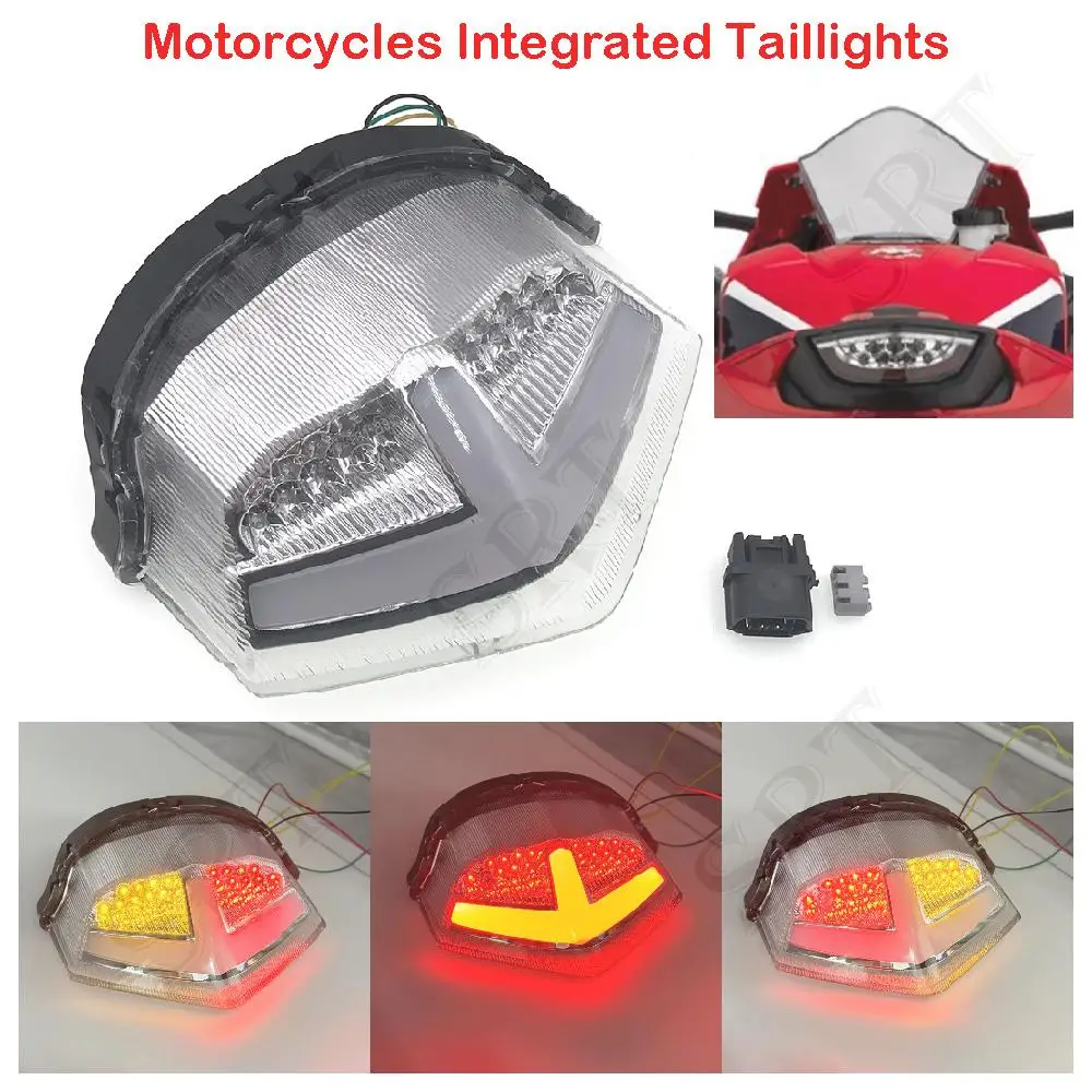 

Fit For Honda CBR 1000RR SP Fireblade 2017-2025 Motorcycle Accessories LED lights Taillight Rear Brake Turn Signal Integrated