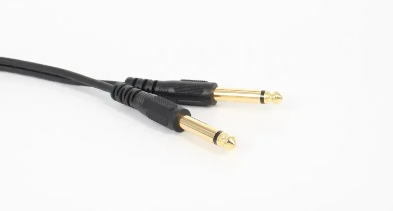 3.5mm (Mini) 1/8" TRS Stereo Female To 2 Dual 1/4 Inch 6.35mm Mono TS Male Y Splitter Cable 5ft/1.5m