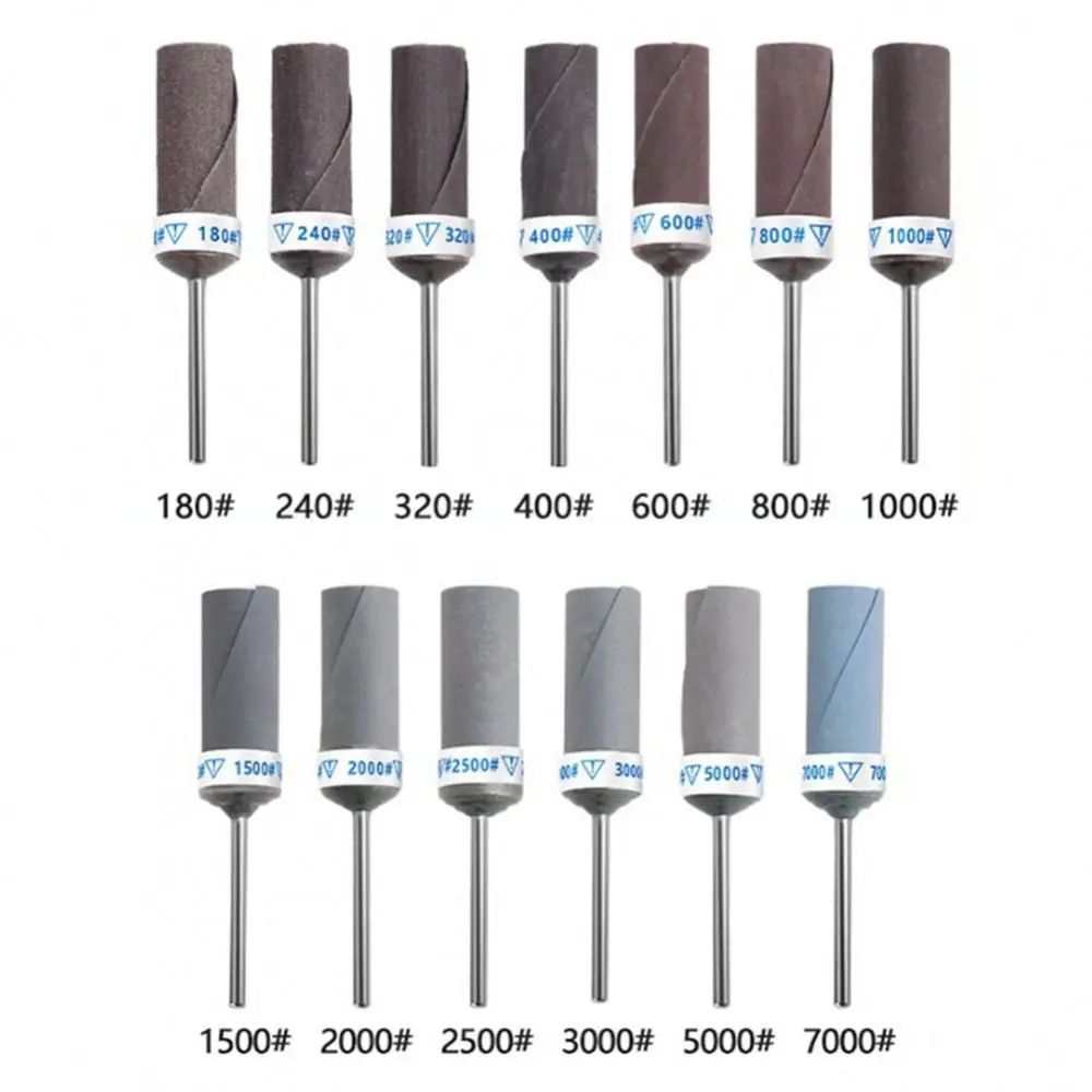 1Pcs Sanding Drum Sandpaper Stick Abrasive 2.35mm Shank Sanding Bands Belt For Electric Grinder Tool Parts 180-7000 Grits