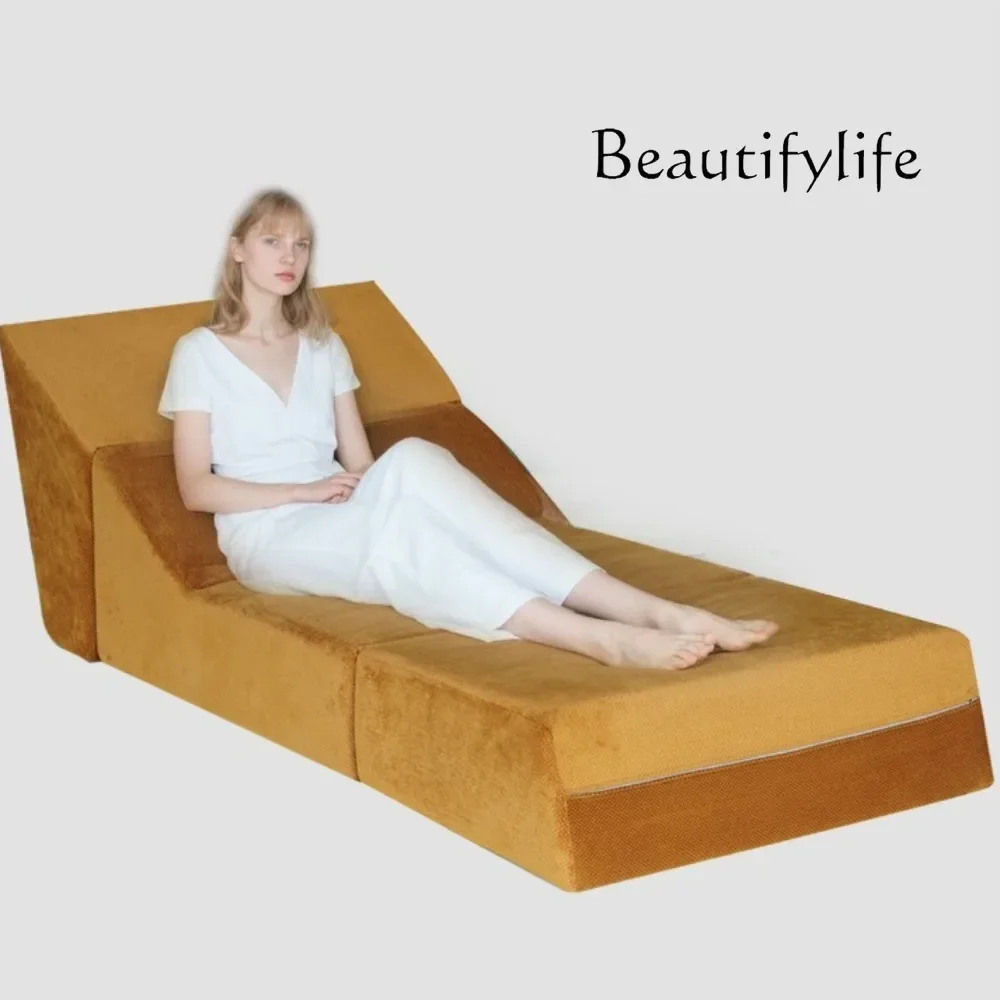 LL أريكة غرفة المعيشة متعددة الوظائف كبيرة الإبداعية واحدة قابلة للطي أريكة استرخاء قابل للغسل حصير النسيج الإسفنج الأرائك السرير أثاث المنزل #3