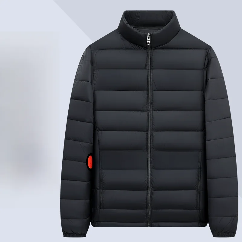 

Мужское легкое пуховое хлопковое пальто Jaet ort, свободное повседневное теплое белое пушистое хлопковое пальто большого размера с воротником-стойкой, верхняя одежда с капюшоном