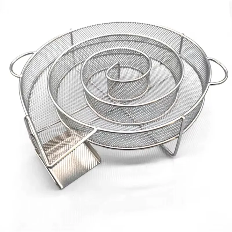 Customized high quality stainless steel cold smoke generator grill basket cold smoker BBQ accessories Tools for BBQ