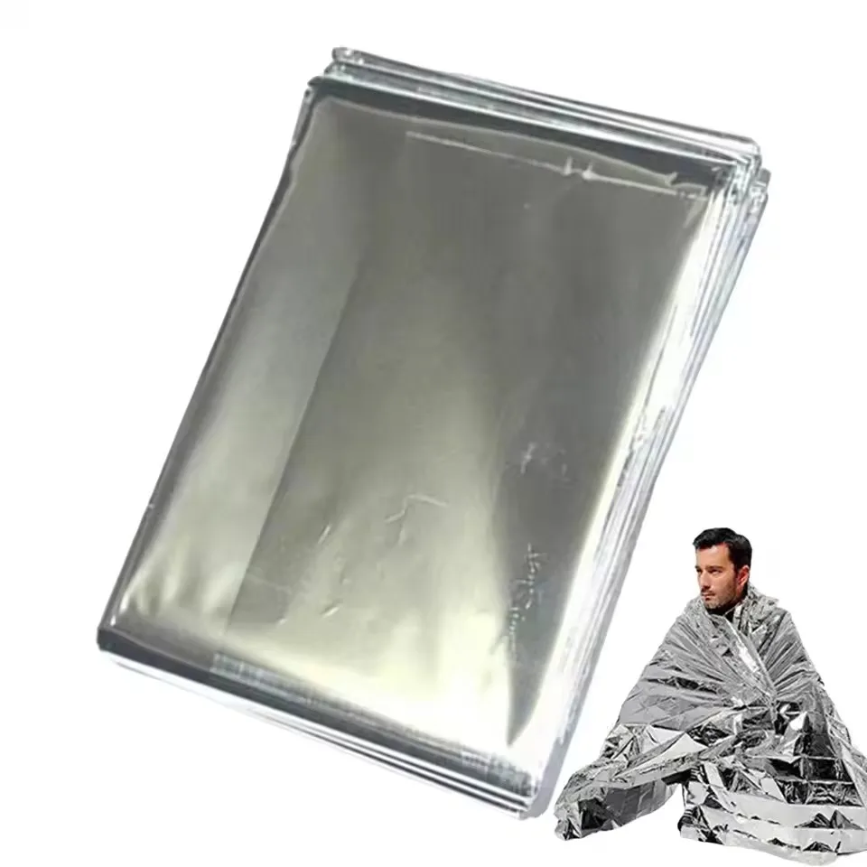 1/4PCS Emergency Blanket Outdoor Survive First Aid Military Rescue Kit Windproof Waterproof Foil Thermal Blanket for Camping