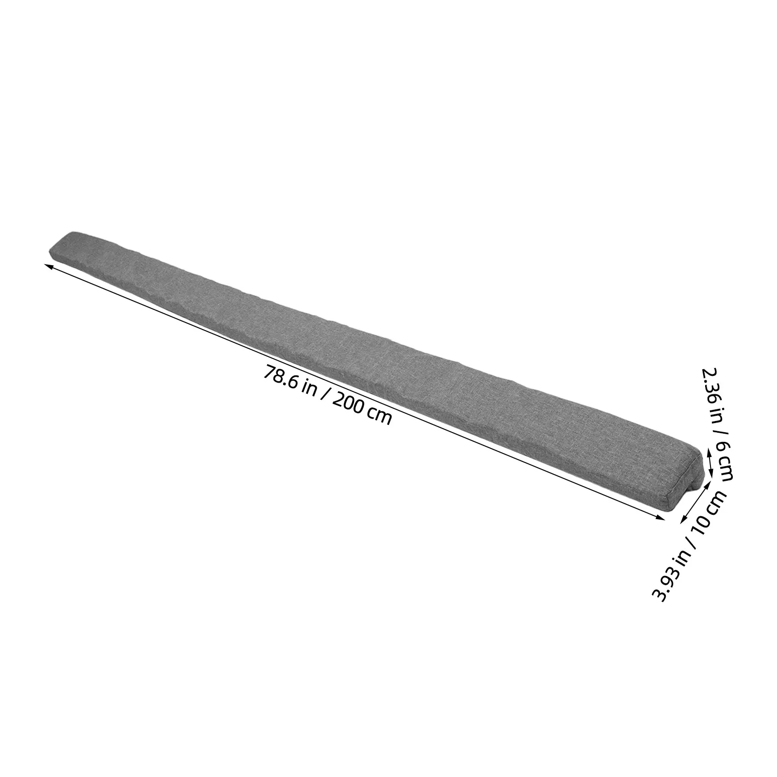 Mattress Gap Filler L Shaped Bed Gap Filler Grey Slipcover Space Filling Strip Sofa Headboard Crack Stopper Wall Side Cushion
