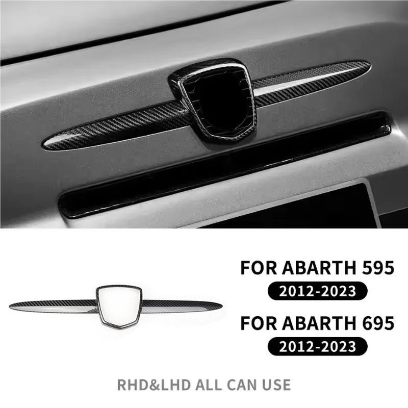 

Для FIAT 500 ABARTH 595 695 настоящий сухой карбоновый передний логотип, внешнее украшение, модификация, аксессуары 2012-2023, комплект кузова
