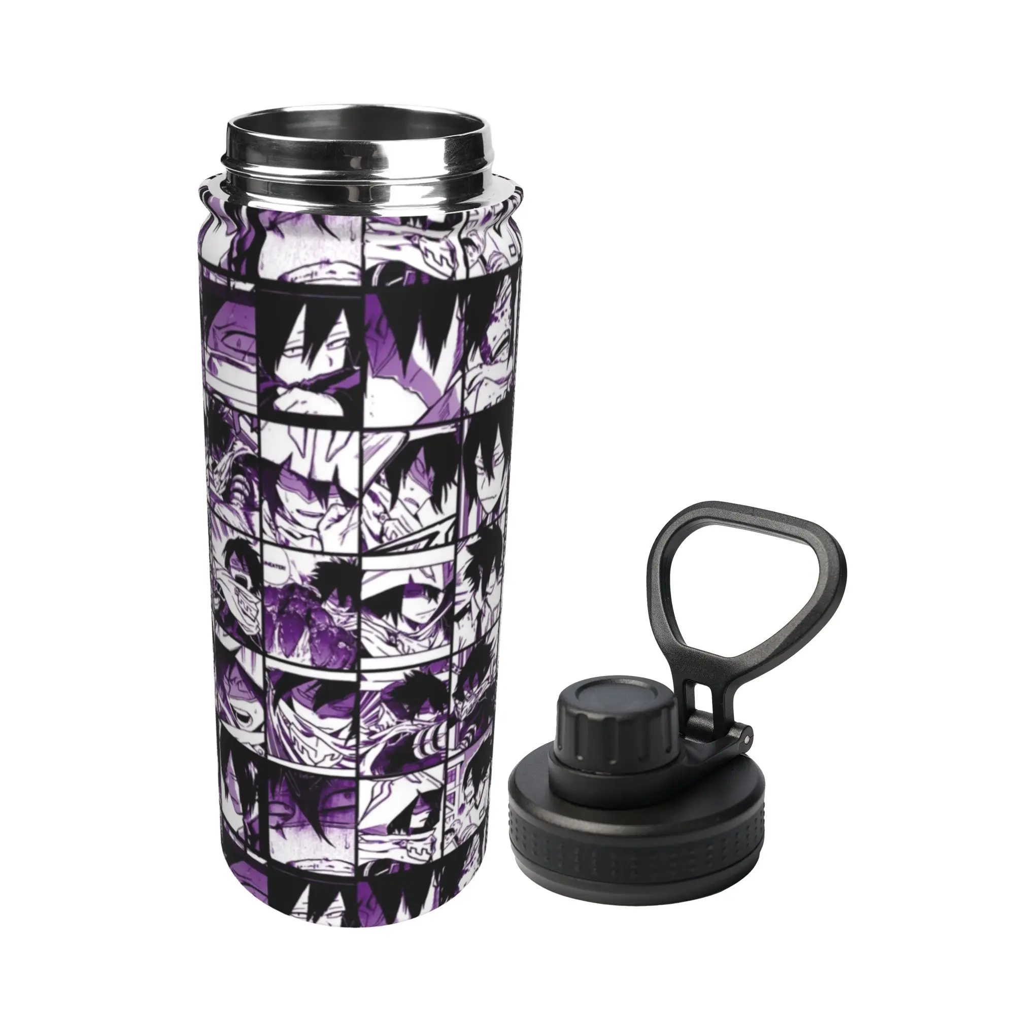 Tamaki Amajiki Collage My Hero Academia 18OZ Sports Insulated Kettle  Coffee Cups Vacuum Flask Car Mugs Water Bottle
