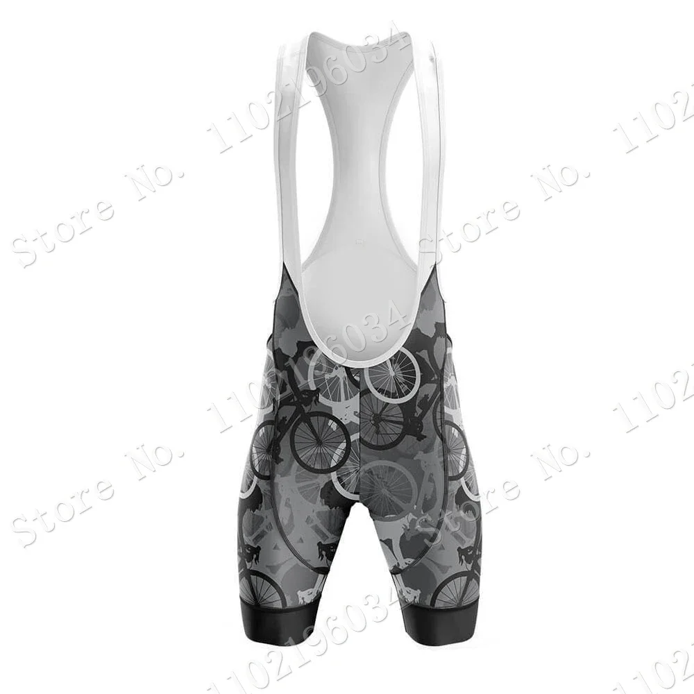 2024 Camouflage Mens Cycling Jersey Set Short Sleeve Ride Summer Gray Clothing Road Bike Shirts Suit Shorts MTB Maillot Culotte