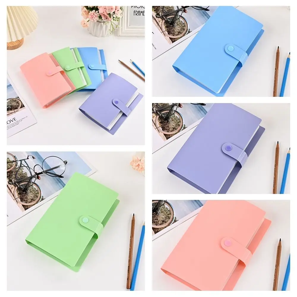 1 Pc Money Storage Book Pocket Storage Book Large-capacity Ticket Card Book Korean Style Waterproof Collector Memo
