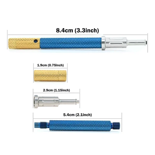 Imagen 2 del producto Tapas de retención de implante Dental, extracción de inserción extraíble, localizador Universal, herramienta central, Kit de fijación de sobredentadura