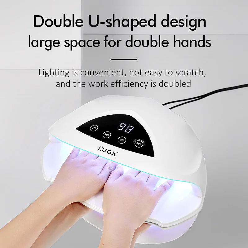 2026 LUGX 72W Flash Cure Dryer Light Electric Portable Rechargeable Professional Uv Led Nail Lamp view 6