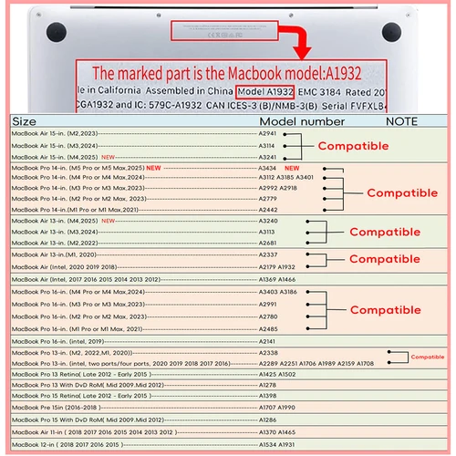 Imagen 2 del producto Para Macbook Air 13,6 Funda M4 M2 2022 M1 para MacBook Air 13 Funda 2021 Pro 13 Funda 2025 M5 Pro 14 16 Funda M3 15,3 Funda para portátil