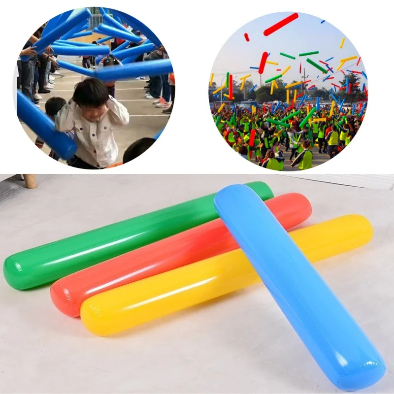 Funy longues bâtons Parent enfant jeu interactif maternelle jouets d'eau en plein air Concert bâton gonflable accessoires de jeu de construction d'équipe