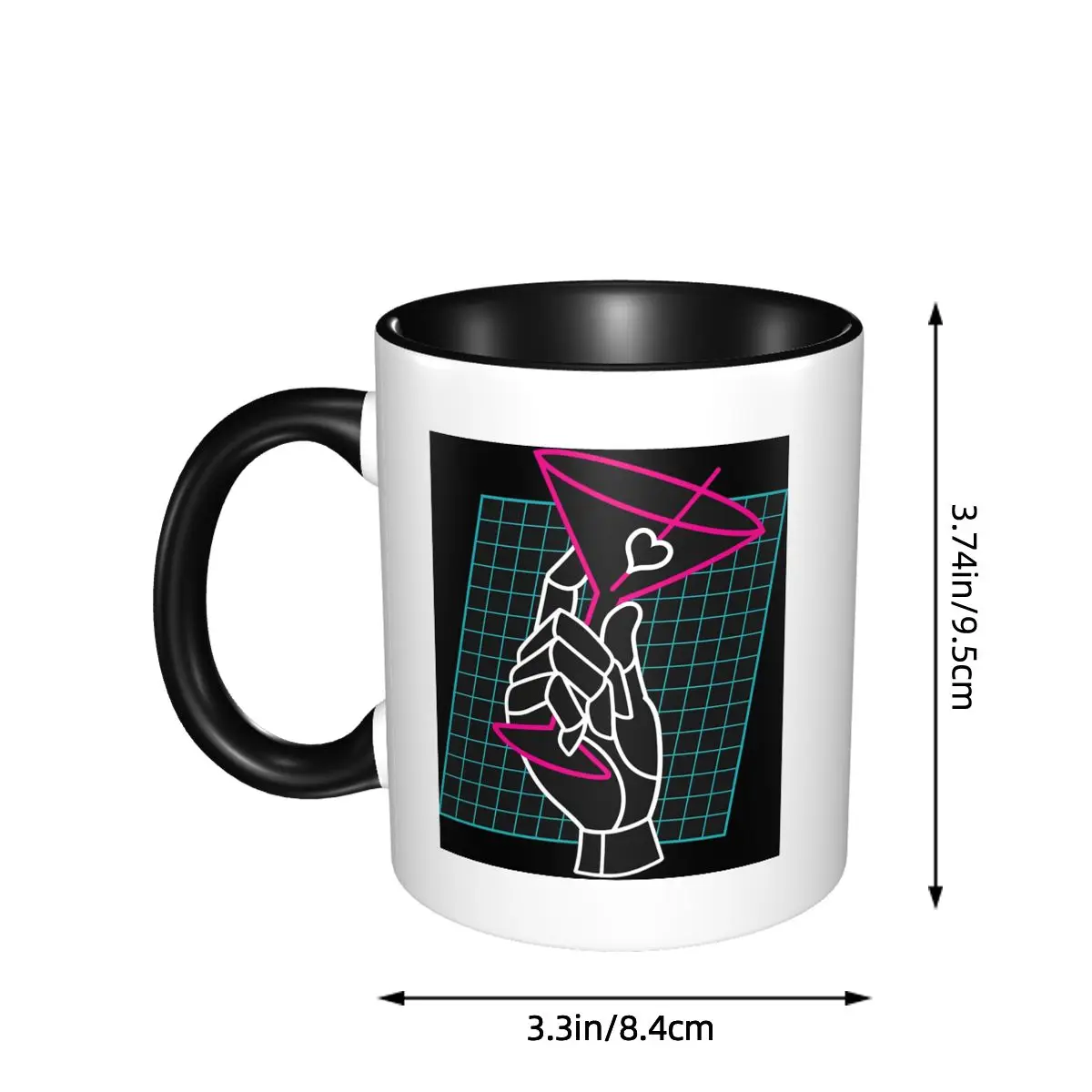 Game VA 11 Hall A Neon Mug Funny Ceramic Coffee Cups Tea Mugs Milk Cup Drinkware Gifts for Friends