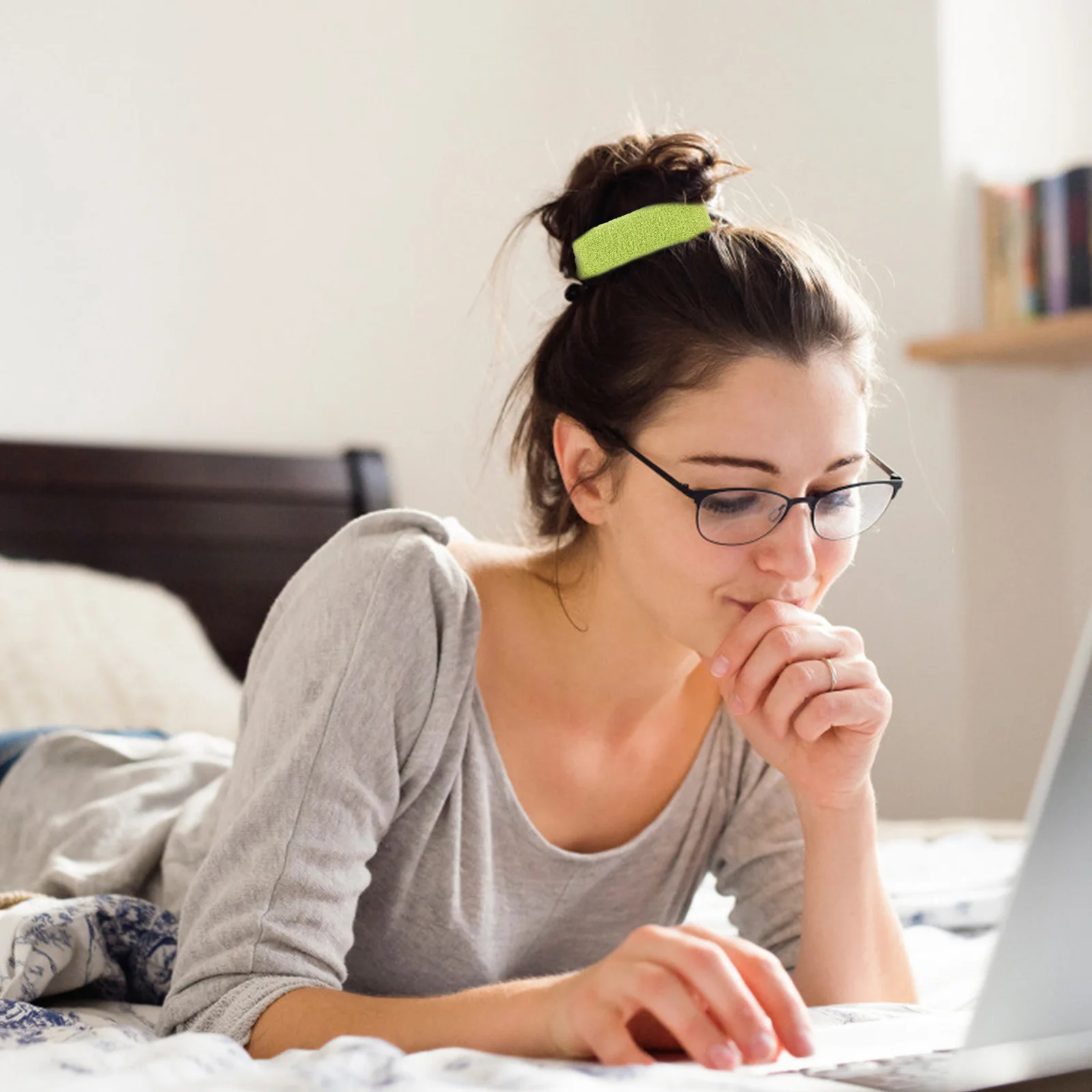 

24Pcs Sports Sweat Headband Flexible Thick Elastic Soft Seamless Sweatband for Running Yoga Exercise Workout Flexible Headband