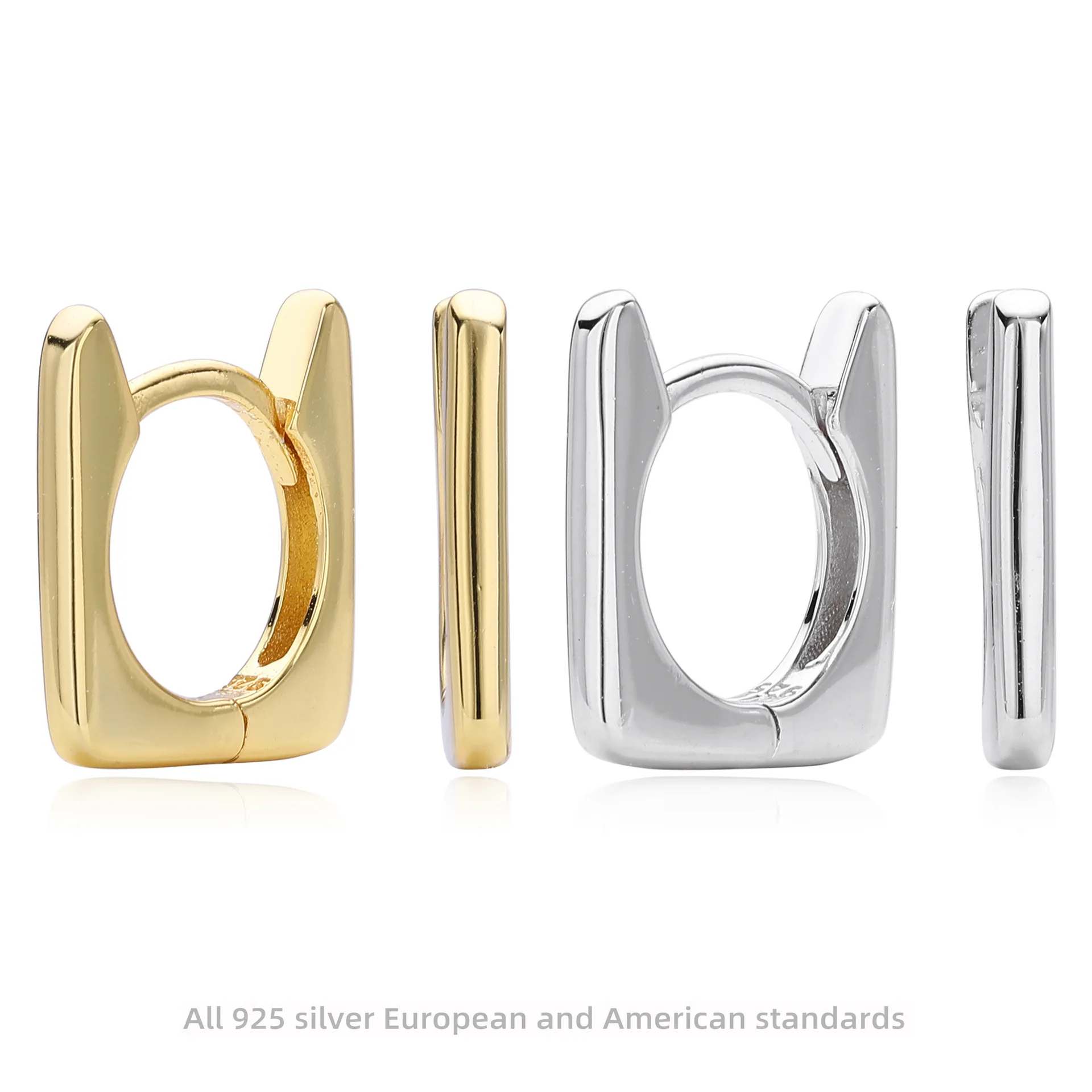 Withered S925 Sterling Silver Earring Ear Buckle Jewelry Earrings Women's Earrings Ear Cuffs
