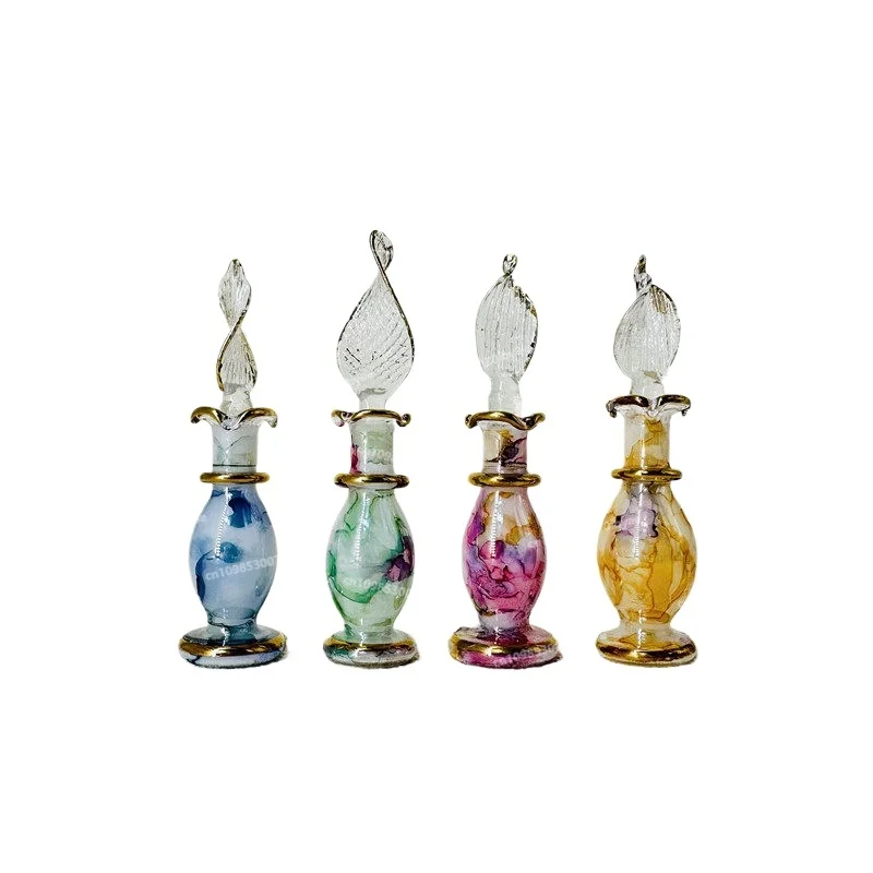 New Egyptian Flavor Bottle, Egyptian Perfume Bottle, Glass Egyptian Tourist Souvenir 5-6 Cm