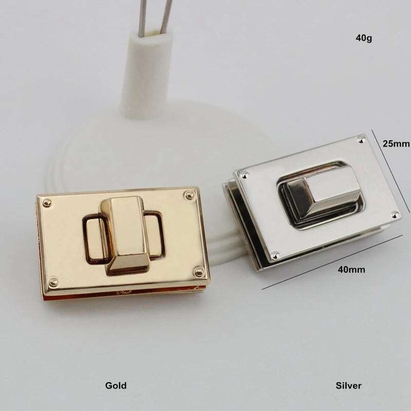 5sets 20sets/lot High quality Square lock metal functional lock for handbags factory hardware wholesale