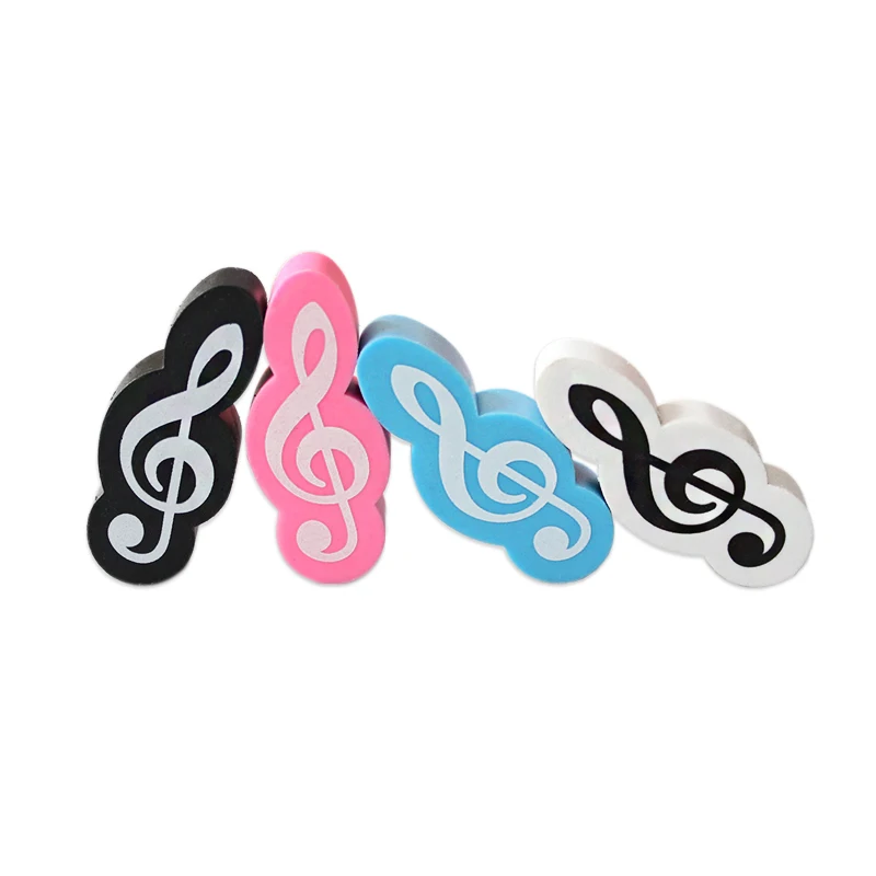 Musical Notes Pencil Erasers For Kids Clef Eraser Student Prizes Music Stationery Gifts Daily School Supplies Cute Eraser Rubber