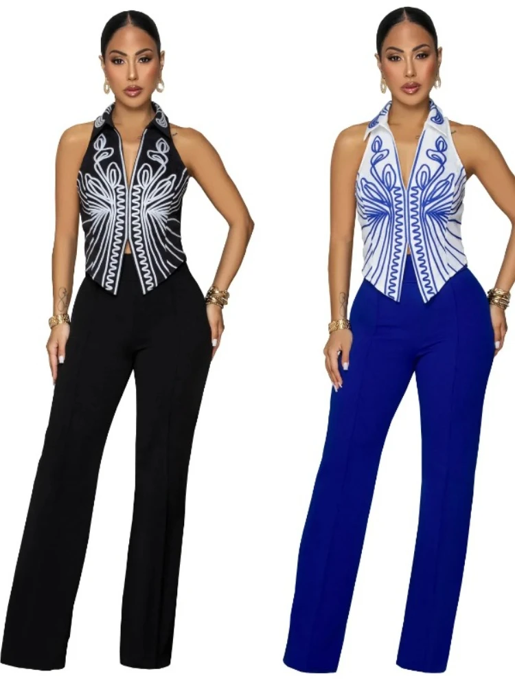 

2 Piece Women Sets Dashiki African New Arrival Autumn Summer Matching Sets Two Pieces Sets Top And Pants Suits Outfits Clothing