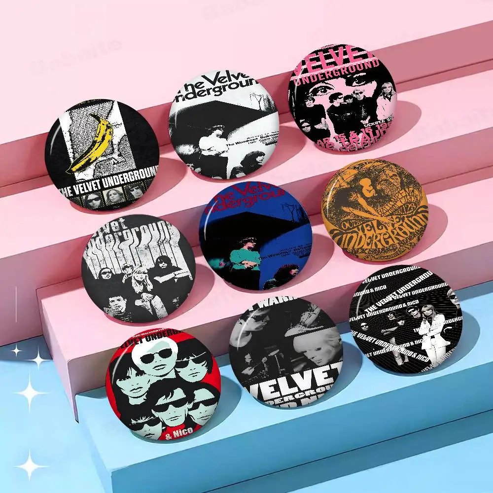 Rock Band The V-Velvet U-Underground 58mm Animals Funny Brooches Badge Backpack Clothes Gift Accessory