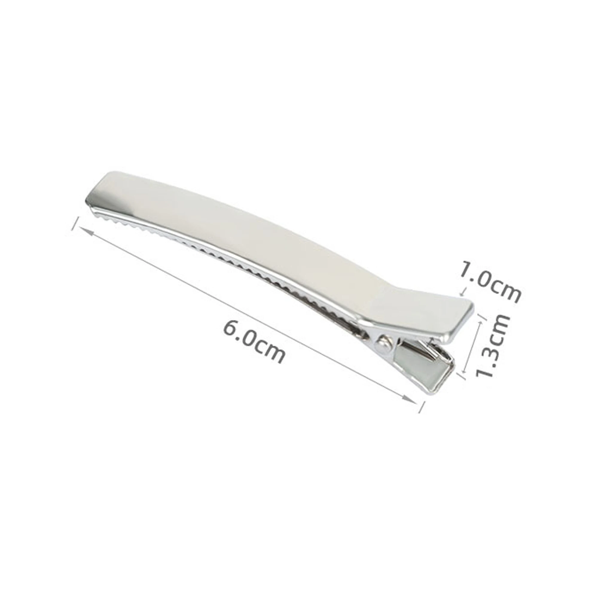 100 Stück 35 mm 50 mm 60 mm 80 mm Doppelzinken-Alligator-Haarspange Metall-Haarspangen Entenschnabel-Haarnadeln für Mädchen DIY Schmuck Kopfbedeckung – Detail 9