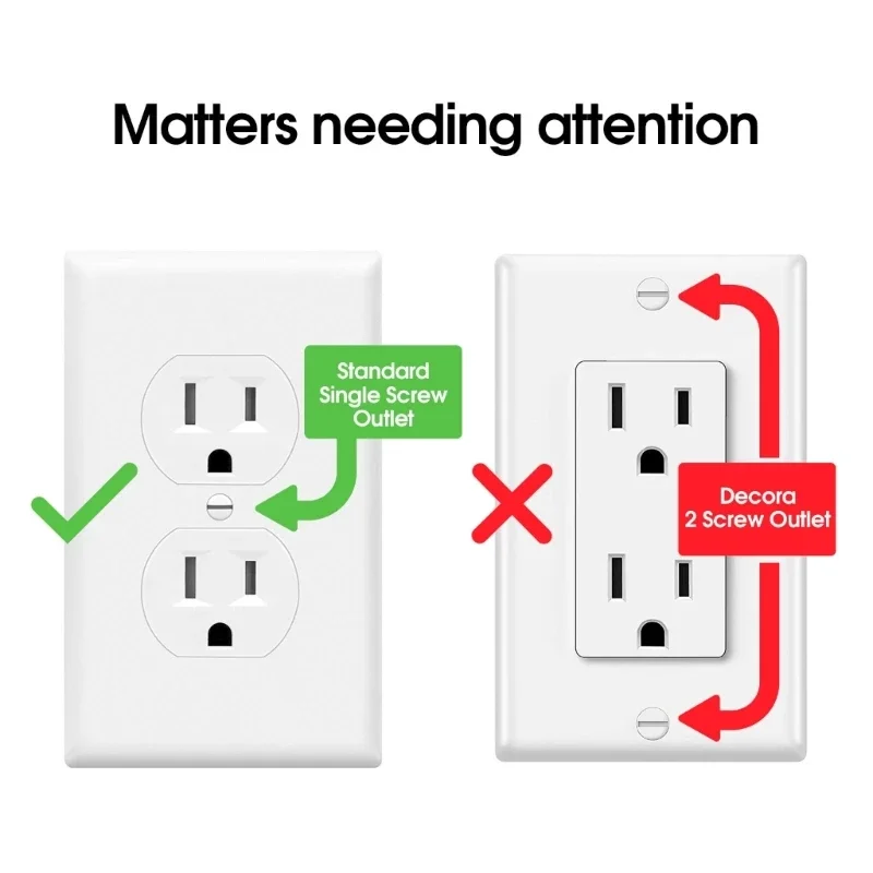 Self-Closing Outlet Cover Baby Proofing Child Safety Socket Protector Cover Electrical Power Baby Plug Cover