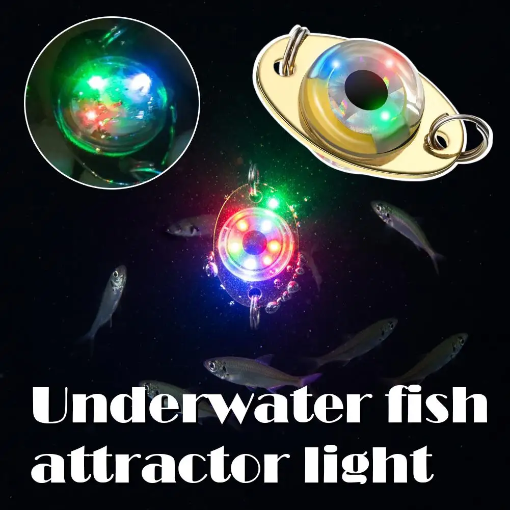 LED Fishing Lures Lighted Fishing Spoons Underwater Flasher Bass Halibut Saltwater Trolling Deep Drop LED Lighted Bait Flasher