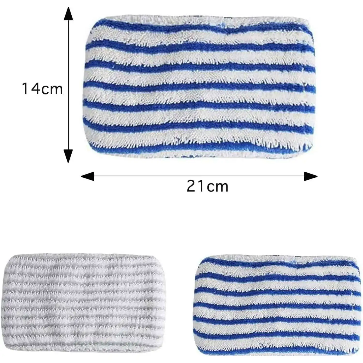 Microfiber Cloths for Rowenta Clean & Steam ZR850002 ZR005801 ZR005804, Washable Microfibre Pads for Rowenta RY7xxx RY8xxx
