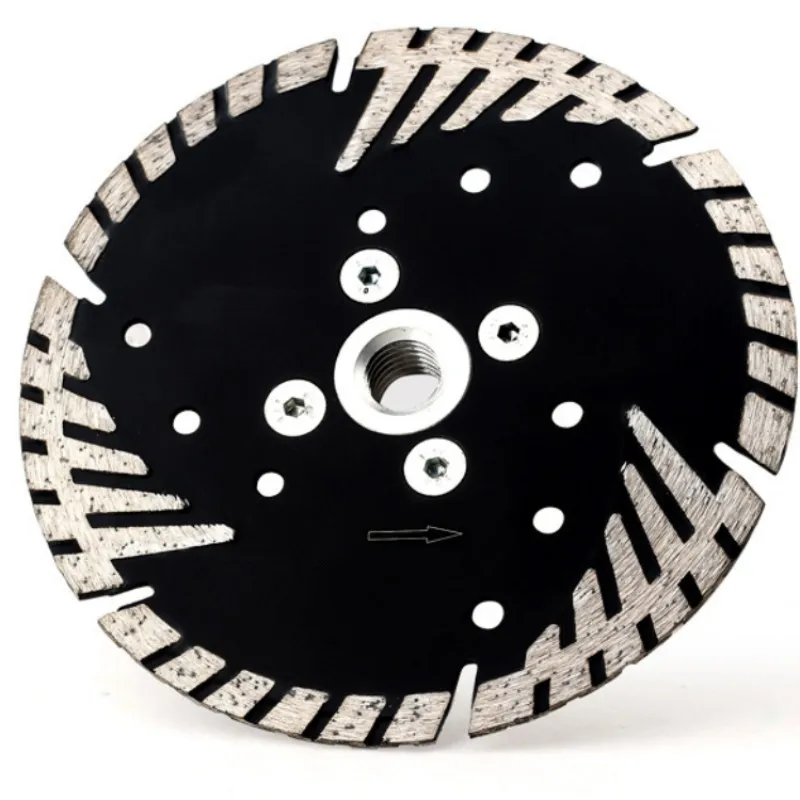 1PC 125mm Diamond Turbo Blade with Slant Protection Teeth Saw Blade For Granite Marble Concrete Cutting Disc M14 Thread