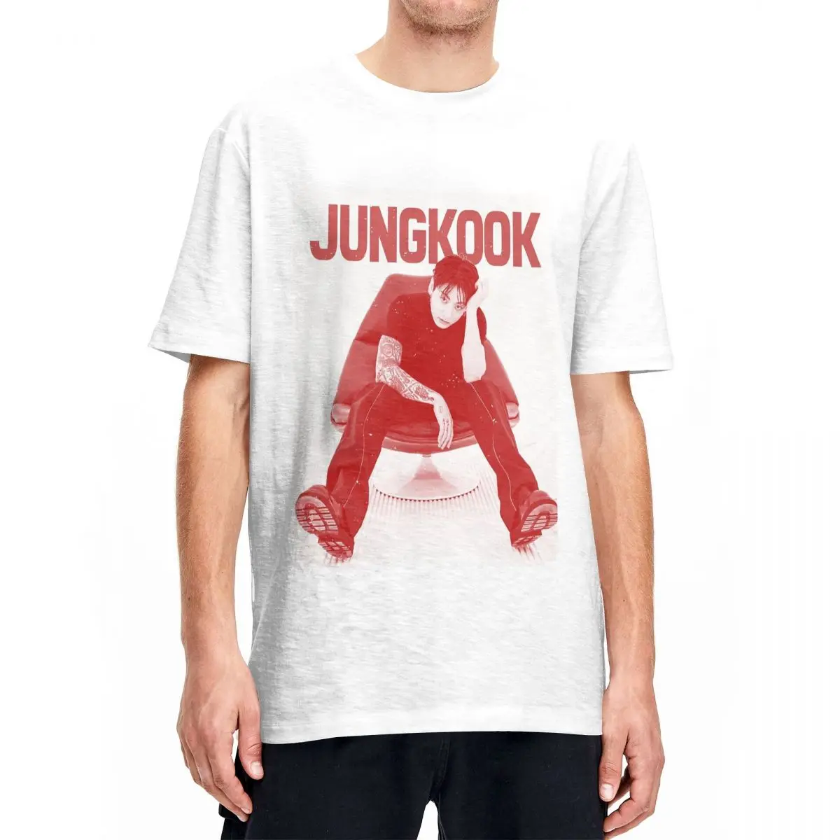 Golden Jungkooks T-Shirt Men Women Novelty Cotton Tees Crewneck Short Sleeve T Shirts Summer Clothing