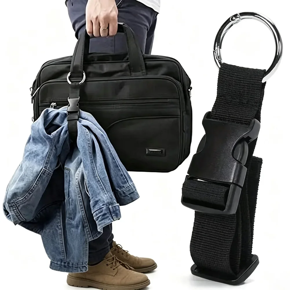 Backpack External Add‑A‑Bag Strap Travel Luggage Fixed Belt With Release Buckle Portable Jacket Holder Travel Accessory