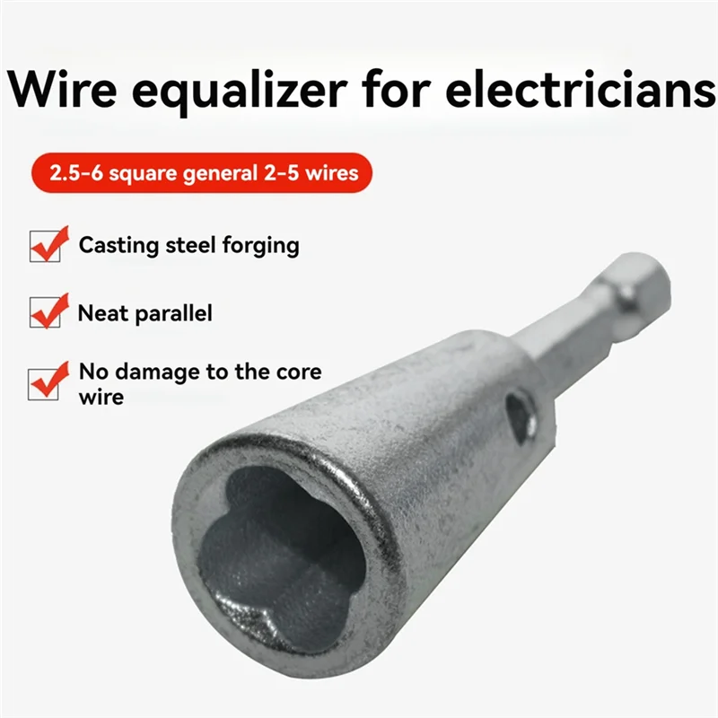 

LLCS-Hexagonal Handle Wire Stripper Electrician Special Fast Wire Stripper Wire Twisting Universal Tool Wiring Connector