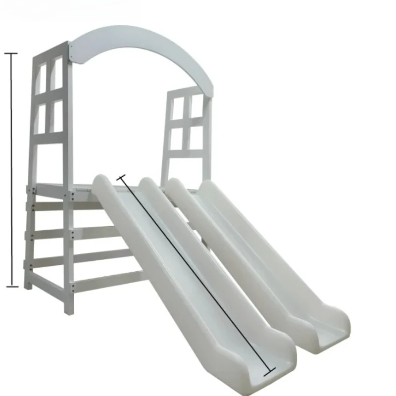 

Amusement equipment soft game set white double slide